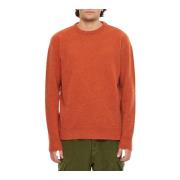 President's Shetland Ull Crewneck Tröja Orange, Herr