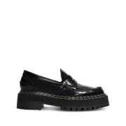 Proenza Schouler Trendiga Lug Sole Platform Loafers Black, Dam