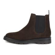 Boggi Milano Mocka Läder Ankelboots Brown, Herr