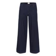 My Essential Wardrobe Wide Trousers Blue, Dam