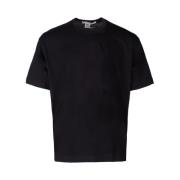 Comme des Garçons Svart Bomull Crewneck T-Shirt med Logotryck Black, H...