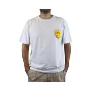 Barrow Vit T-shirt med kort ärm och ryggdesign White, Herr
