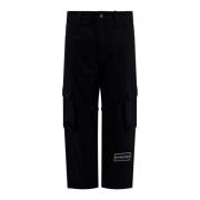 44 Label Group Straight Trousers Black, Herr