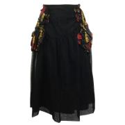 Simone Rocha Pre-owned Pre-owned Silke nederdelar Black, Dam