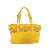 Fendi Vintage Begagnad Gul Läder Fendi Väska Yellow, Dam
