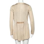 Armani Pre-owned Pre-owned Stickat toppar Beige, Dam