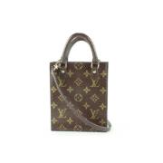 Louis Vuitton Vintage Brun Tyg Vintage Väska Brown, Dam