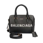 Balenciaga Vintage Begagnad Svart Läder Balenciaga Väska Black, Dam