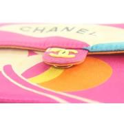 Chanel Vintage Begagnad Multifärgad Läder Chanel Flap Väska Multicolor...