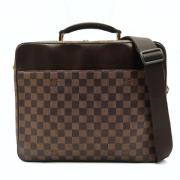 Louis Vuitton Vintage Vintage Brun Canvas Dokumentväska med Läderinläg...