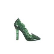 Dolce & Gabbana Pre-owned Pre-owned Plast klackskor Green, Dam