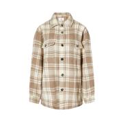 Ami Paris Corduroy Overshirt Jacka Beige, Herr