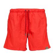 Aspesi Basic Röda Badshorts Red, Herr