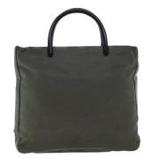 Prada Vintage Pre-owned Tyg prada-vskor Green, Dam