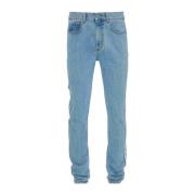 JW Anderson Blå Twisted Slim Fit Jeans Blue, Herr