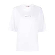 Marni Lily White Logo T-shirt White, Herr
