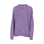 Kangra Round-neck Knitwear Purple, Herr