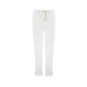 Panicale Straight Trousers White, Dam