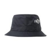 Moncler Logo Skal Bucket Hat Black, Unisex