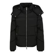 Woolrich Avslappnad Passform Dun Pufferjacka Black, Dam