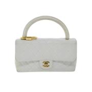 Chanel Vintage Pre-owned Tyg chanel-vskor White, Dam