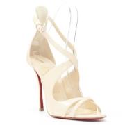 Christian Louboutin Pre-owned Pre-owned Läder klackskor Beige, Dam