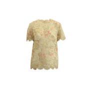 Valentino Vintage Pre-owned Cotton tops Beige, Dam