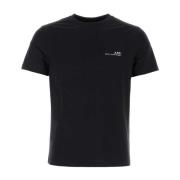 A.p.c. Svart Bomull T-Shirt Black, Herr