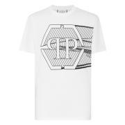 Philipp Plein Stilren T-Shirt för Män White, Herr