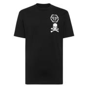 Philipp Plein Stilren T-Shirt för Män Black, Herr