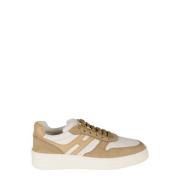 Hogan Stiliga Lädersneakers Beige, Herr