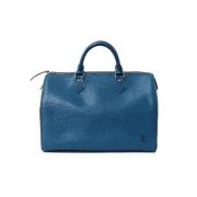 Louis Vuitton Vintage Pre-owned Läder handvskor Blue, Dam