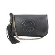 Gucci Vintage Andrahands Axelväska Black, Dam