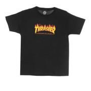 Thrasher Flame Tee Barn T-shirt Black, Herr