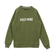 Dolly Noire Logo Capital Crewneck Sweatshirt Green, Herr