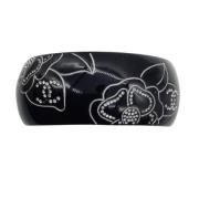 Chanel Vintage Pre-owned Tyg armband Black, Dam