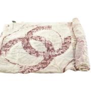 Chanel Vintage Italienska Tygscarves - Utmärkt Skick Beige, Dam