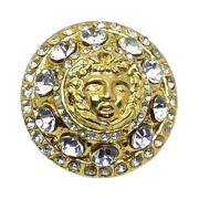 Versace Pre-owned Medusa Head Shank Dome -knapp Yellow, Dam