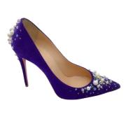 Christian Louboutin Pre-owned Lila Mocka Klackar Purple, Dam