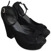 Celine Vintage Pre-owned Mocka sandaler Black, Dam