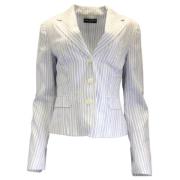 Dolce & Gabbana Pre-owned Pre-owned Bomull ytterklder White, Dam