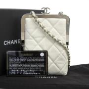 Chanel Vintage Pre-owned Läder chanel-vskor White, Dam