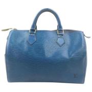 Louis Vuitton Vintage Begagnad handväska Blue, Dam