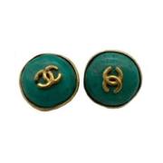 Chanel Vintage Pre-owned Metall chanel-smycken Green, Dam