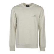 A.p.c. Stilig Pale Chine Overdye Sweatshirt Beige, Herr