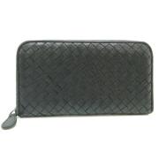 Bottega Veneta Vintage Förhandsägd Svart Läder Plånbok Black, Unisex