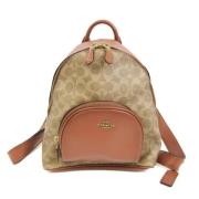 Coach Pre-owned Pre-owned Canvas ryggsckar Brown, Dam