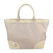 Gucci Vintage Vintage Canvas Axelväska Beige, Dam