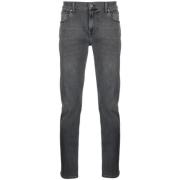 7 For All Mankind Slimmy Mid Rise Jeans Gray, Herr