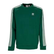 Adidas 3-Stripes Crewneck Sweatshirt Green, Herr